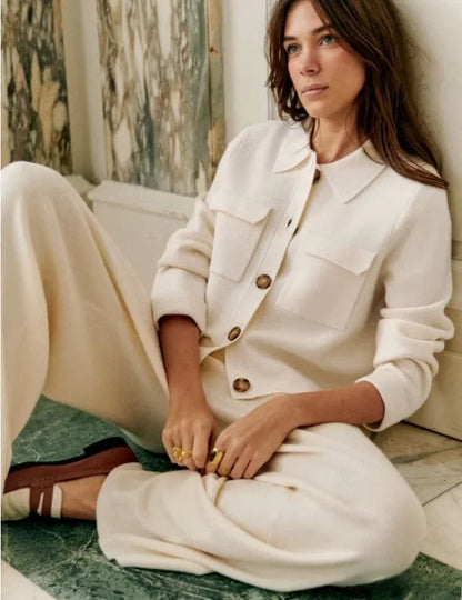 Classic Merino Wool Knit Cardigan – Autumn/Winter Essential davinluxe