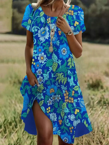 Mary | Short Sleeve Midi Dress