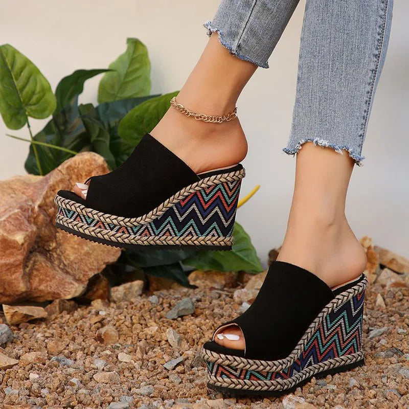 Florénia - Boho Wedge Sandals