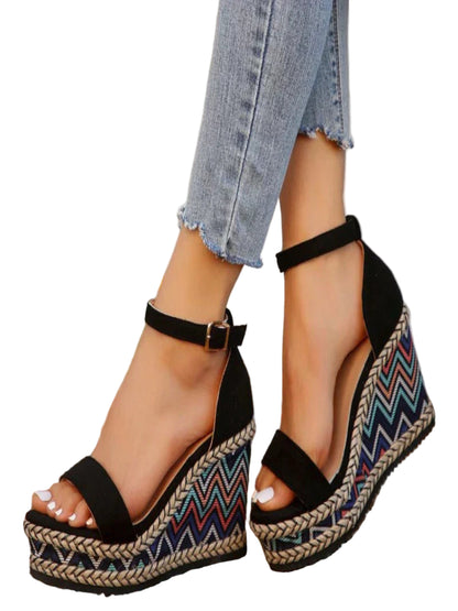 Florénia - Boho Wedge Sandals