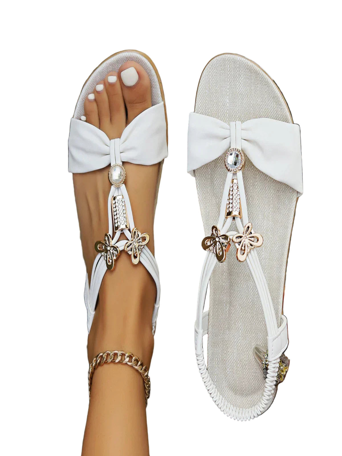 Saphlyn - Bow Charm Sandals