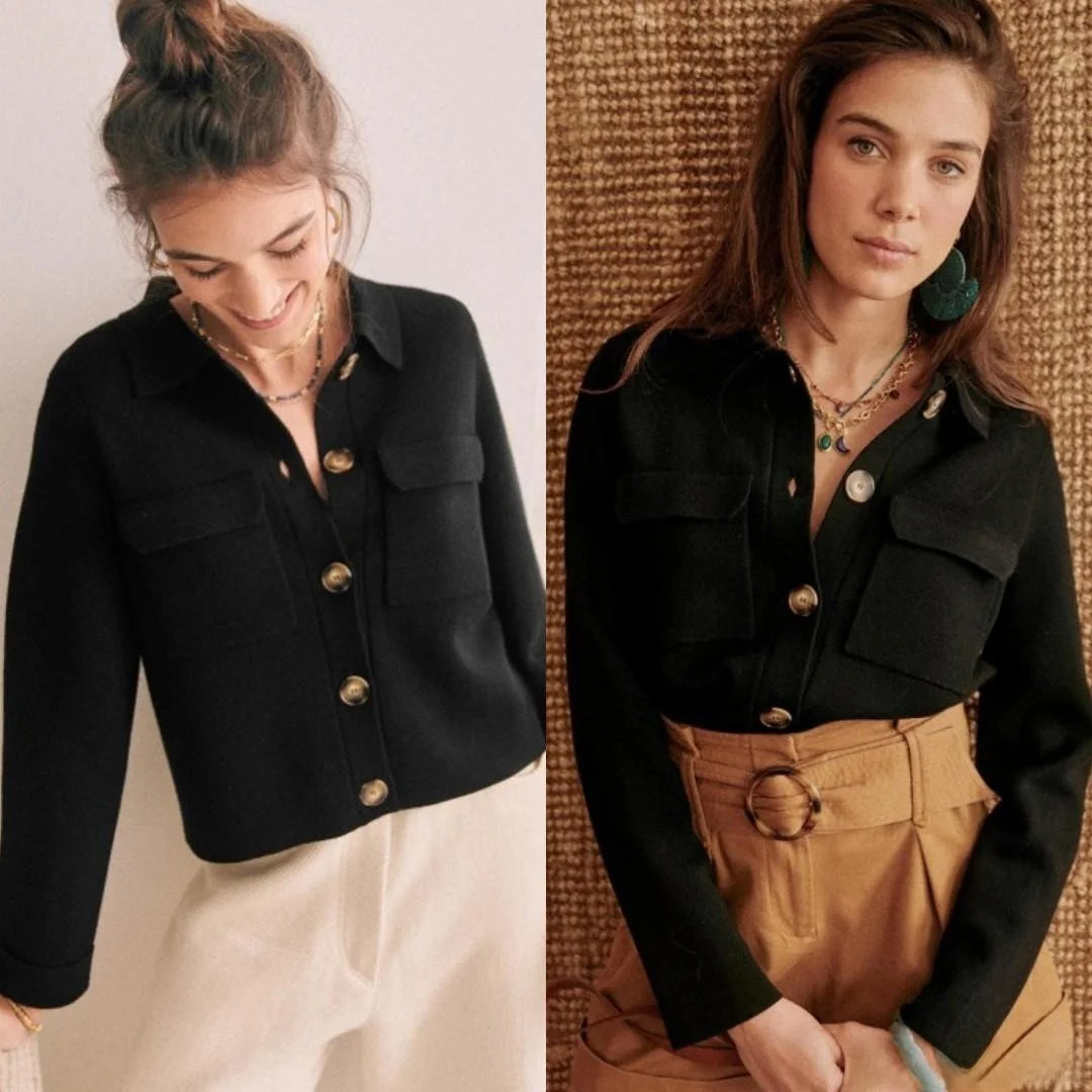 Classic Merino Wool Knit Cardigan – Autumn/Winter Essential davinluxe