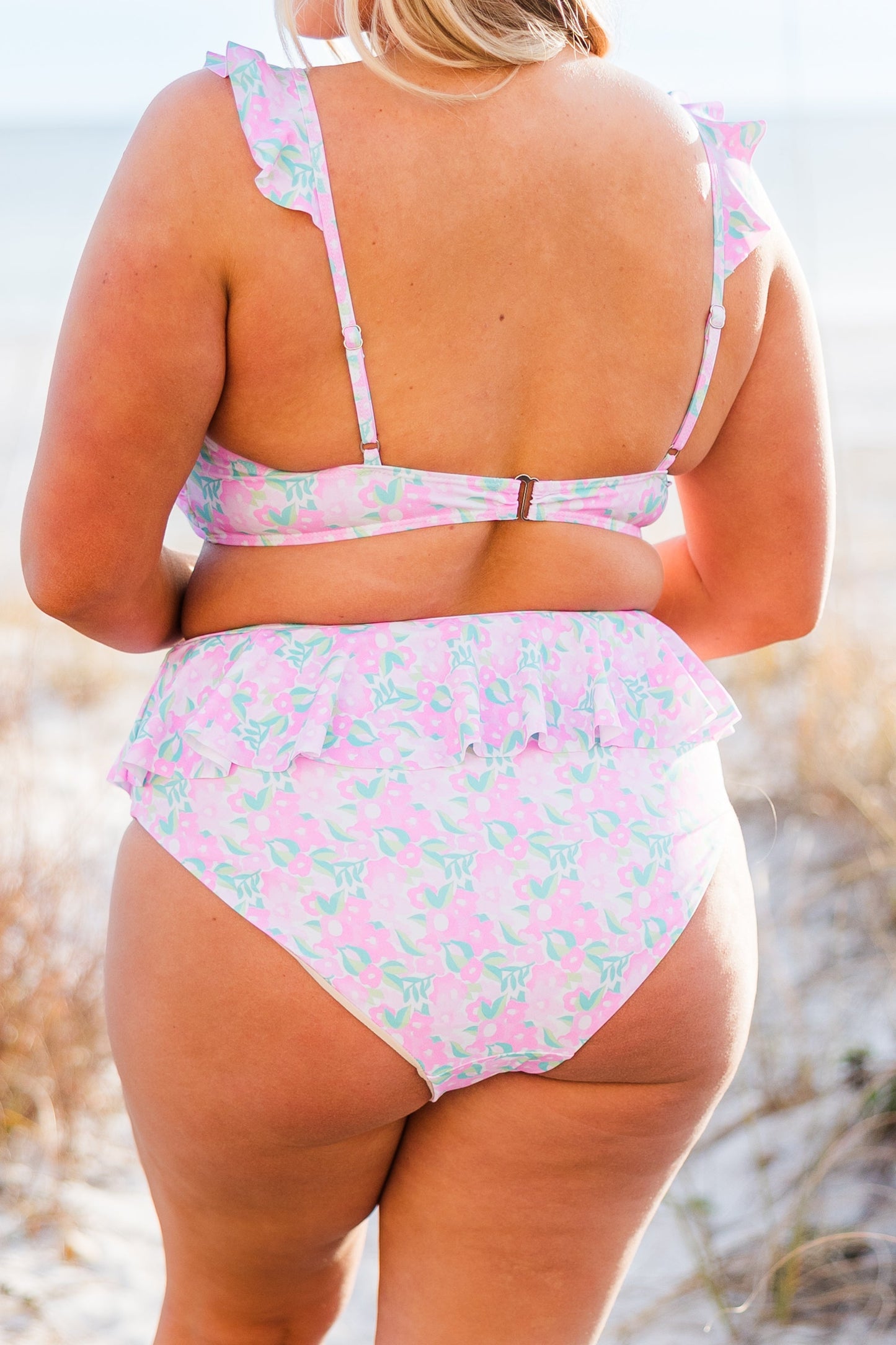 Sugar Sands Swim Top, Pink Floral