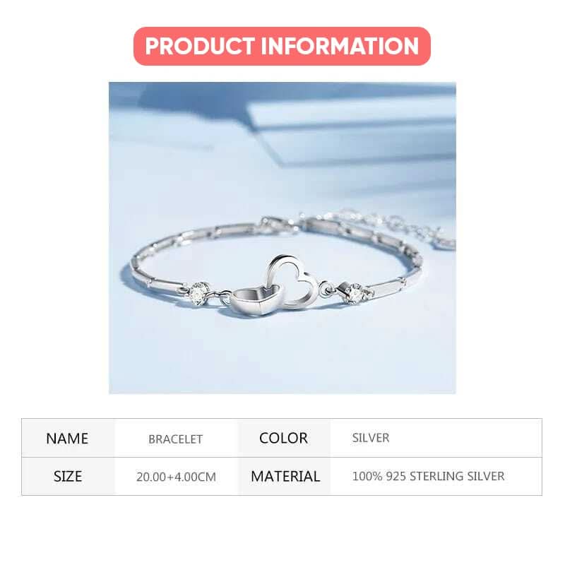 Mother & Daughter Hearts Bracelet - Attracting The Eyes And Pairing Hearts | Low Stock - Perfect Jewellery Gifts