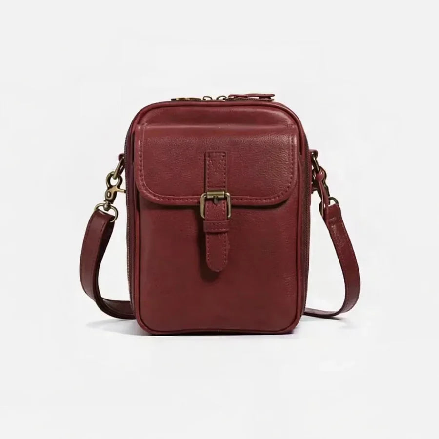 Leather-Look Crossbody Handbag