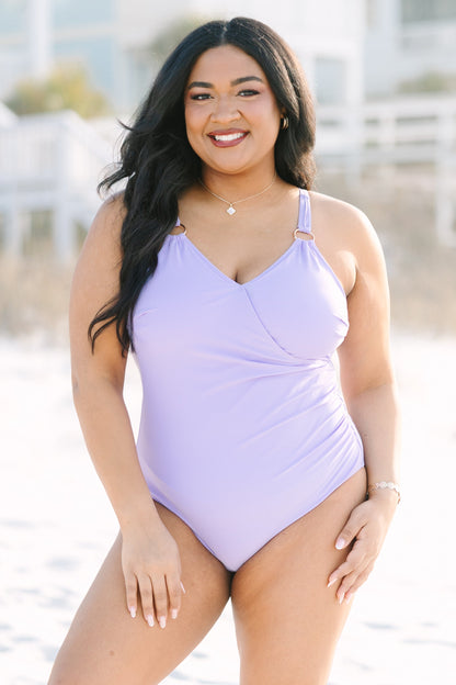 Blooming Beauty Swimsuit, Purple