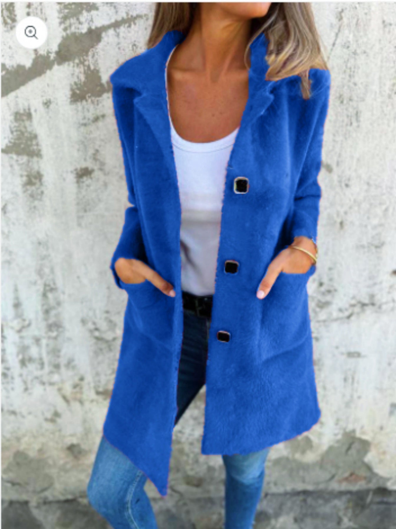 MARCE | Casual Single-Breasted Thick Coat with Lapels Davin luxe