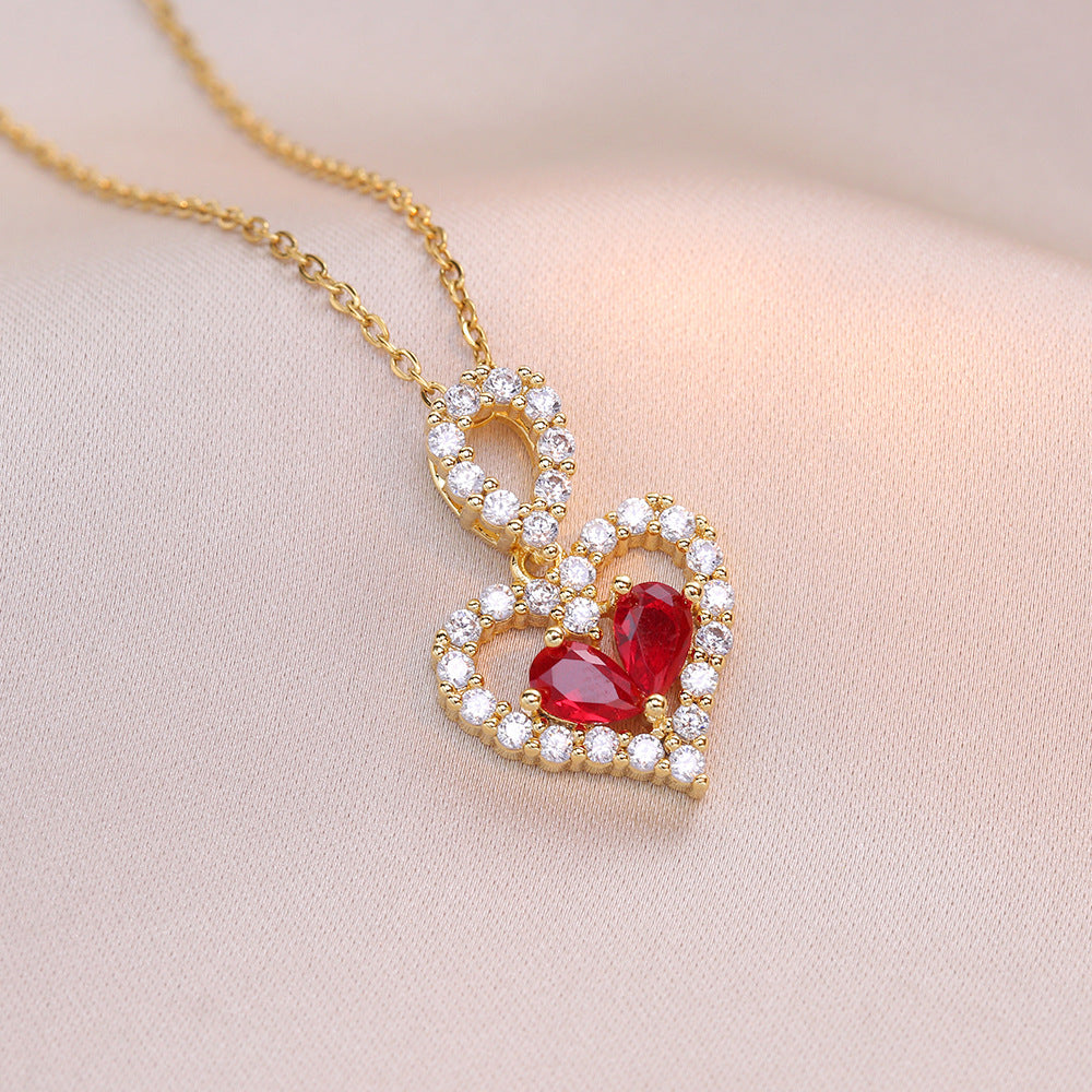 Crystal Heart Luxe Necklace