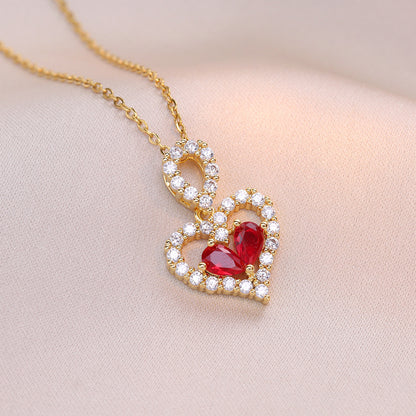 Crystal Heart Luxe Necklace
