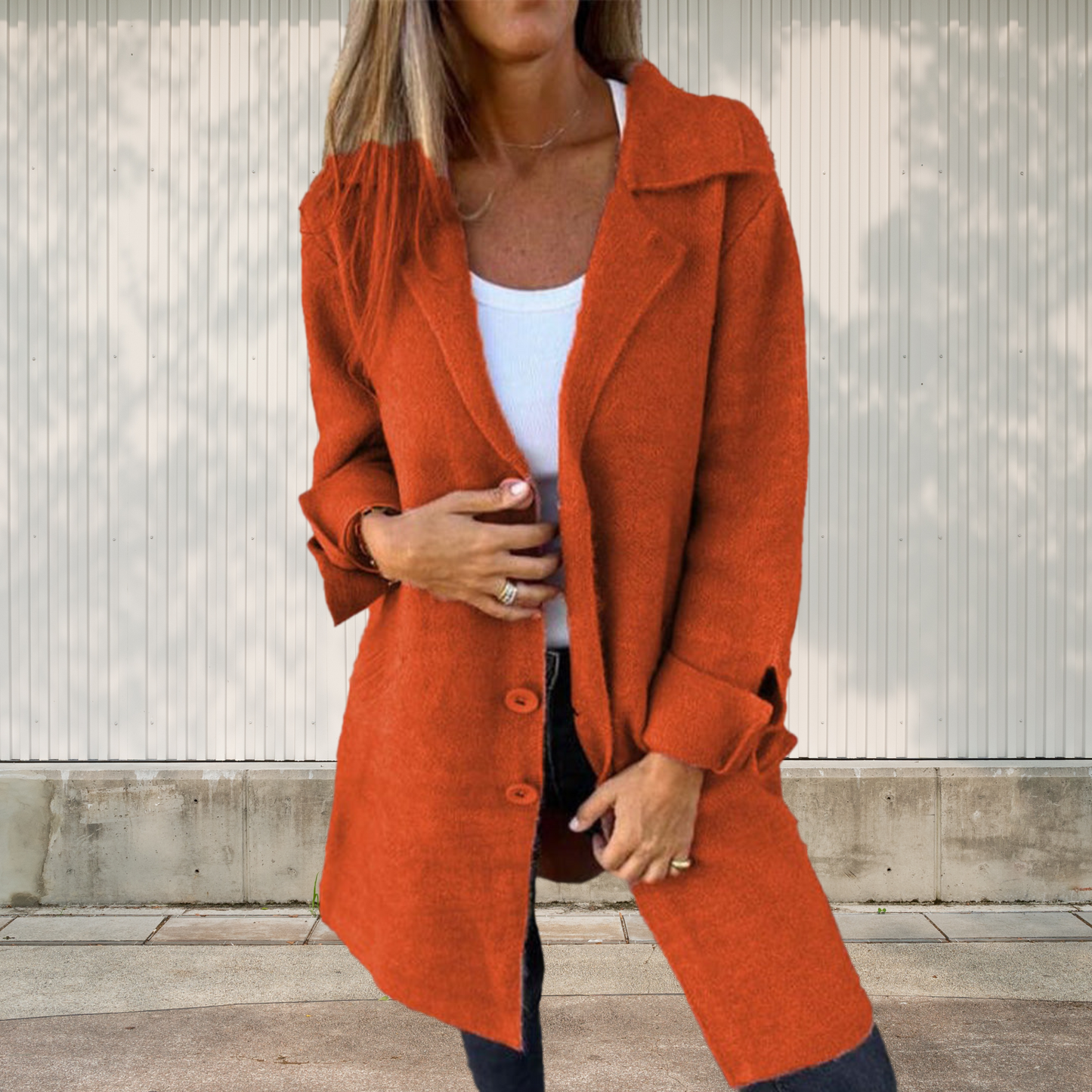 Cleo™ Classic Button-Up Coat Davin lUXE