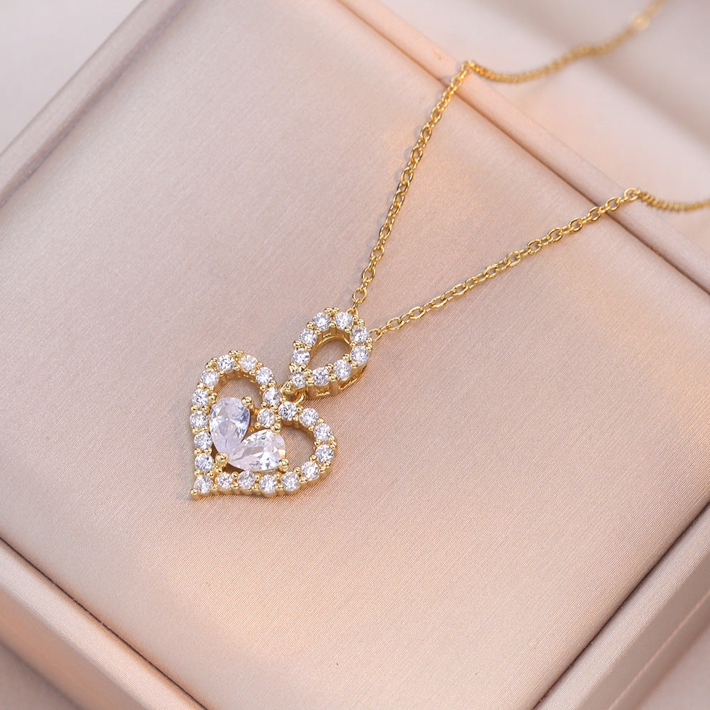 Crystal Heart Luxe Necklace
