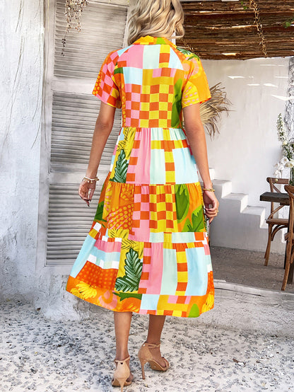 Holiday Harmony Geo Dress