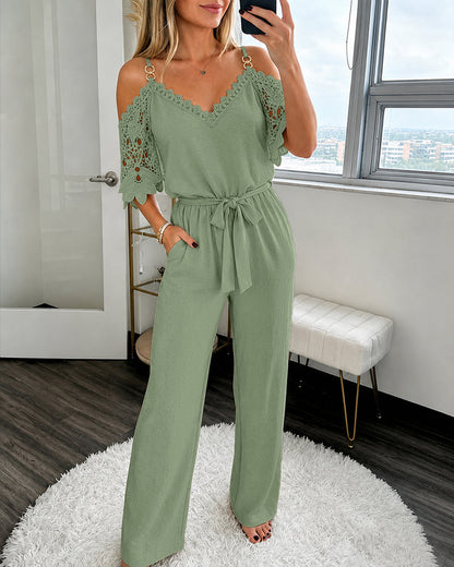 Guinevere Elegant Lace Jumpsuit