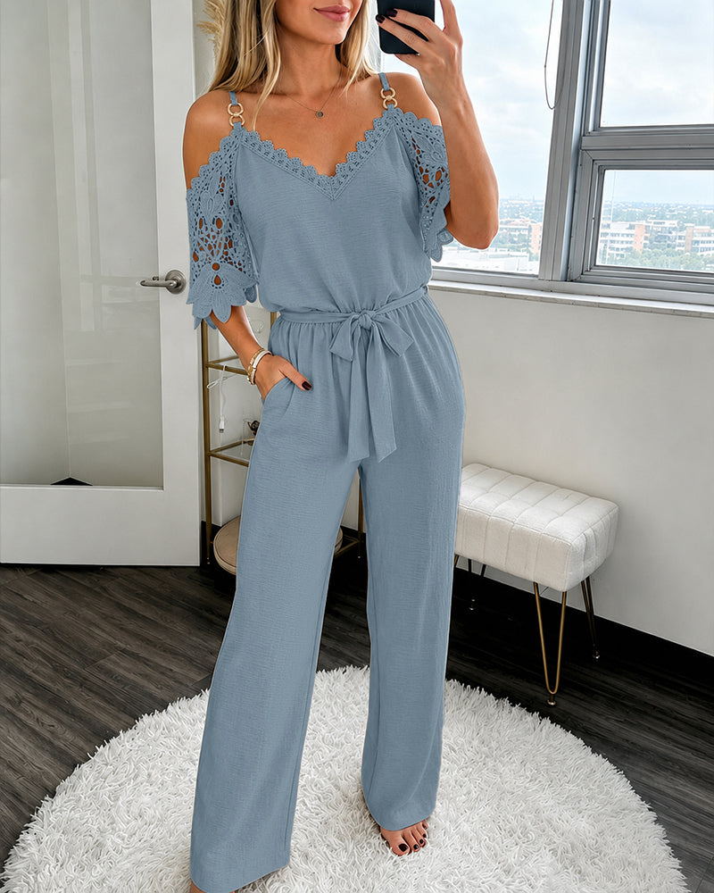 Guinevere Elegant Lace Jumpsuit