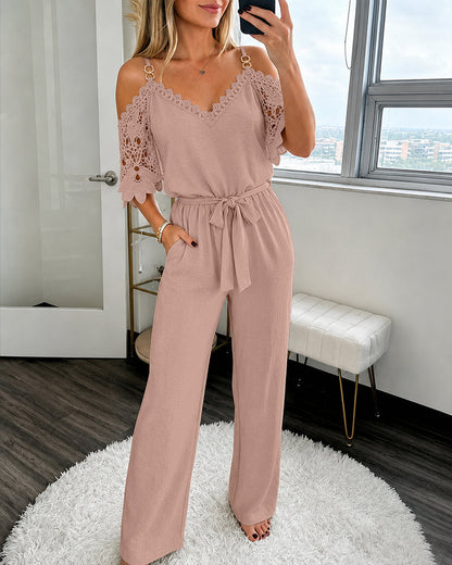 Guinevere Elegant Lace Jumpsuit
