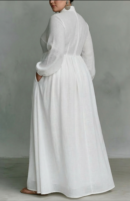 Davin | Flowing Button-Front Maxi Dress