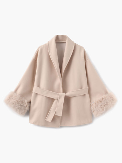 Grace Faux Fur Coat Davin luxe
