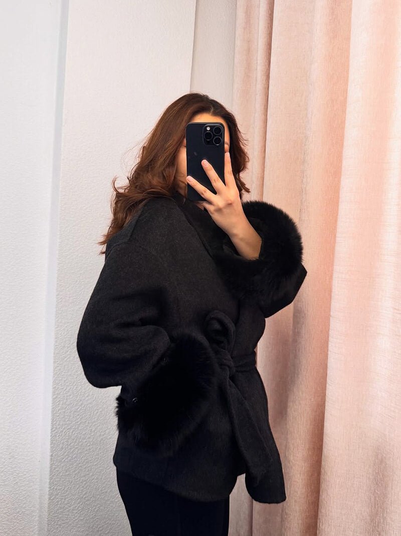 Grace Faux Fur Coat Davin luxe