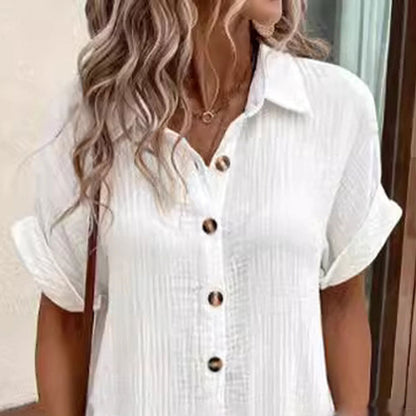 Button-Down Midi Dress with Pockets