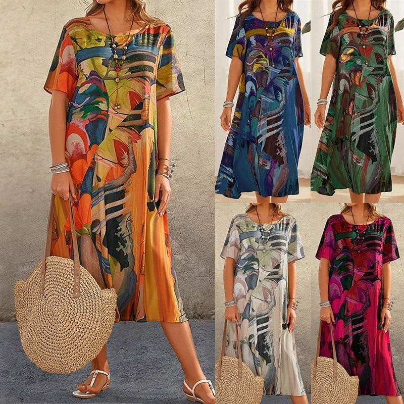 Tropical Breeze Silk Dress