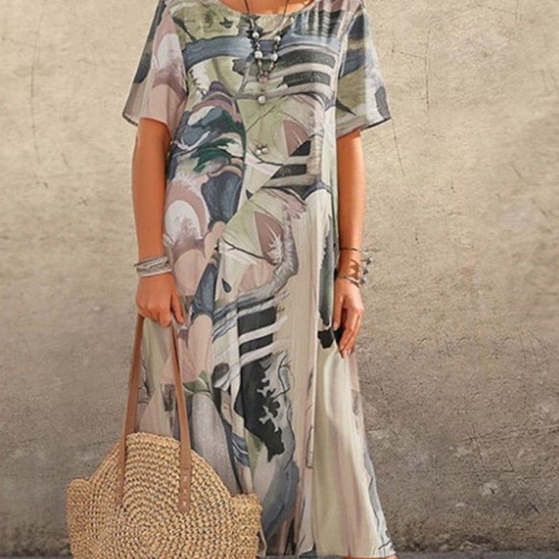 Tropical Breeze Silk Dress