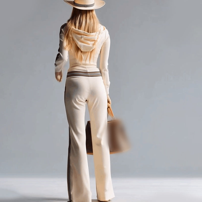 Chic Sport Luxe Hooded Jumpsuit