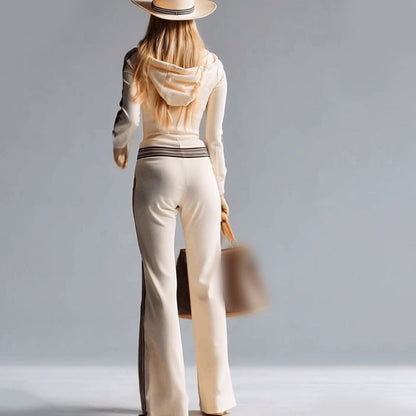 Chic Sport Luxe Hooded Jumpsuit