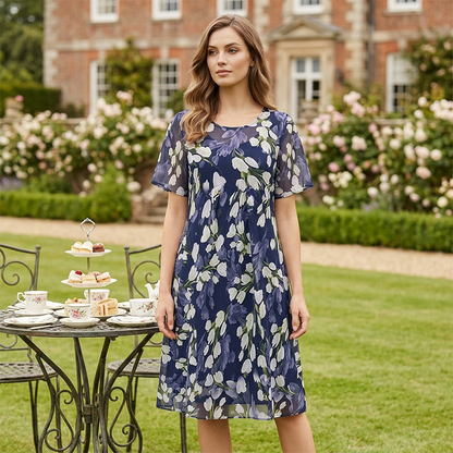 Floral A-Line Party Dress
