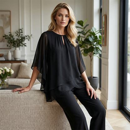 Marcella Asymmetric Hem Two-Piece Set