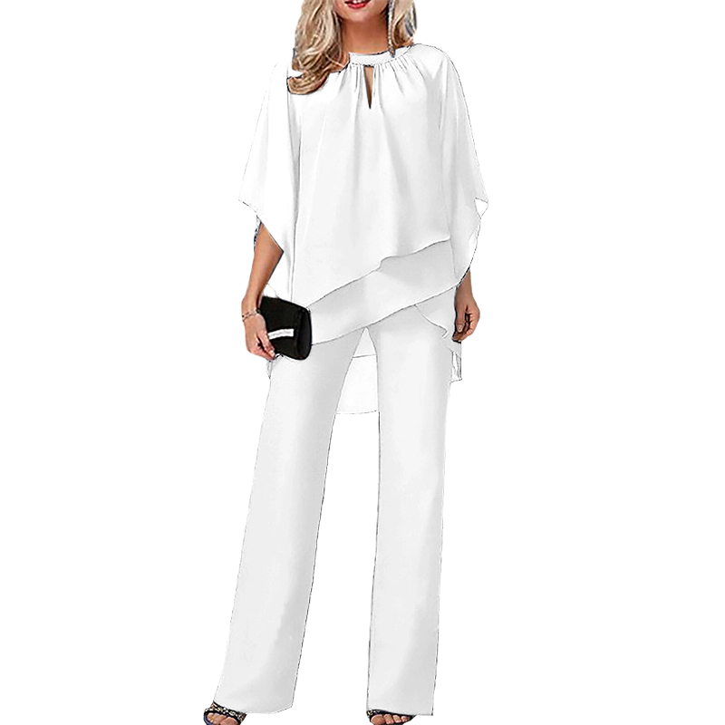 Marcella Asymmetric Hem Two-Piece Set