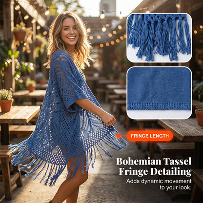 Coastal Breeze Knit Cover-Up