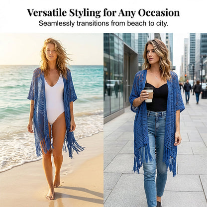 Coastal Breeze Knit Cover-Up